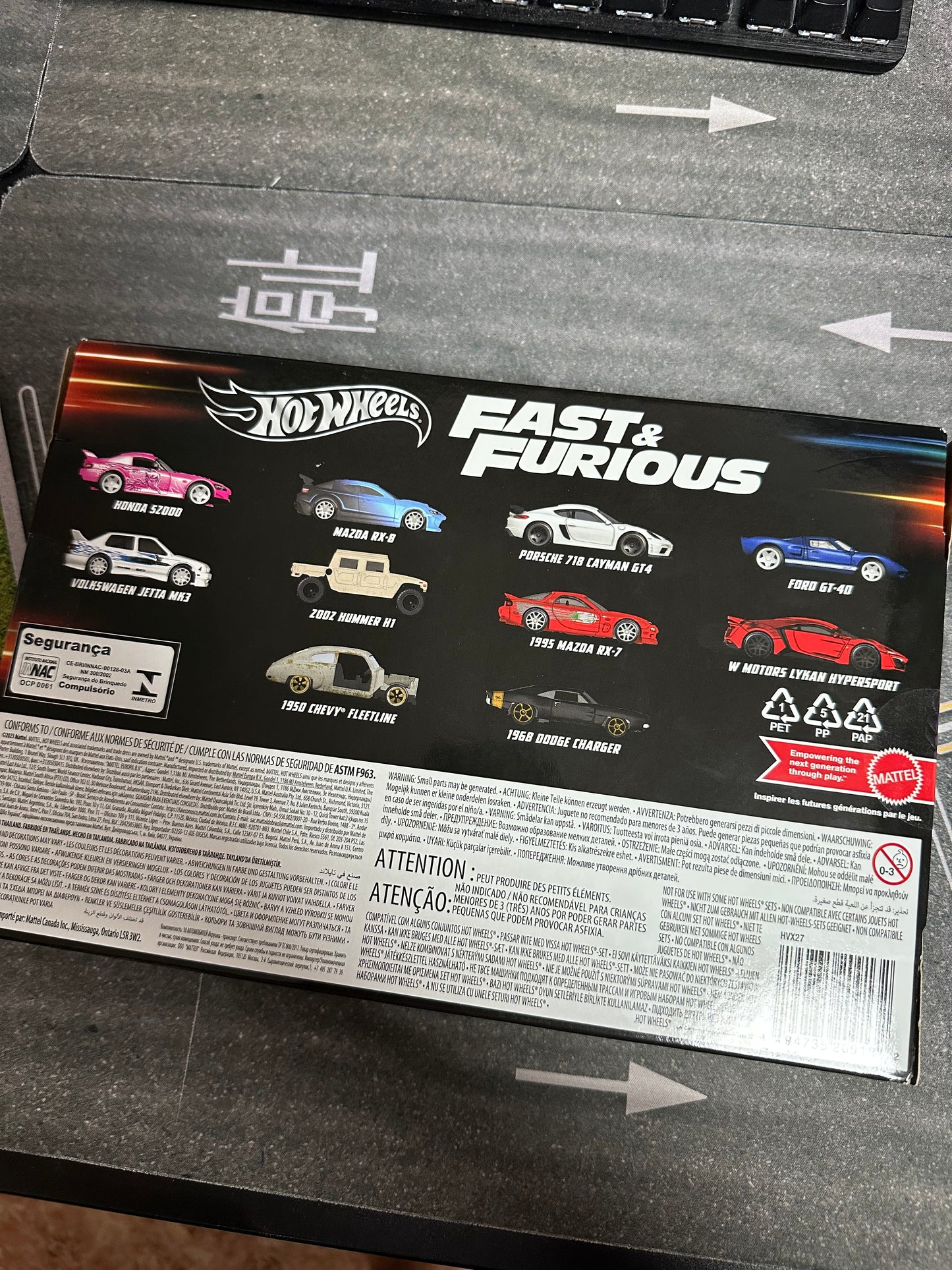 Pack 10 coches F&F WOS
