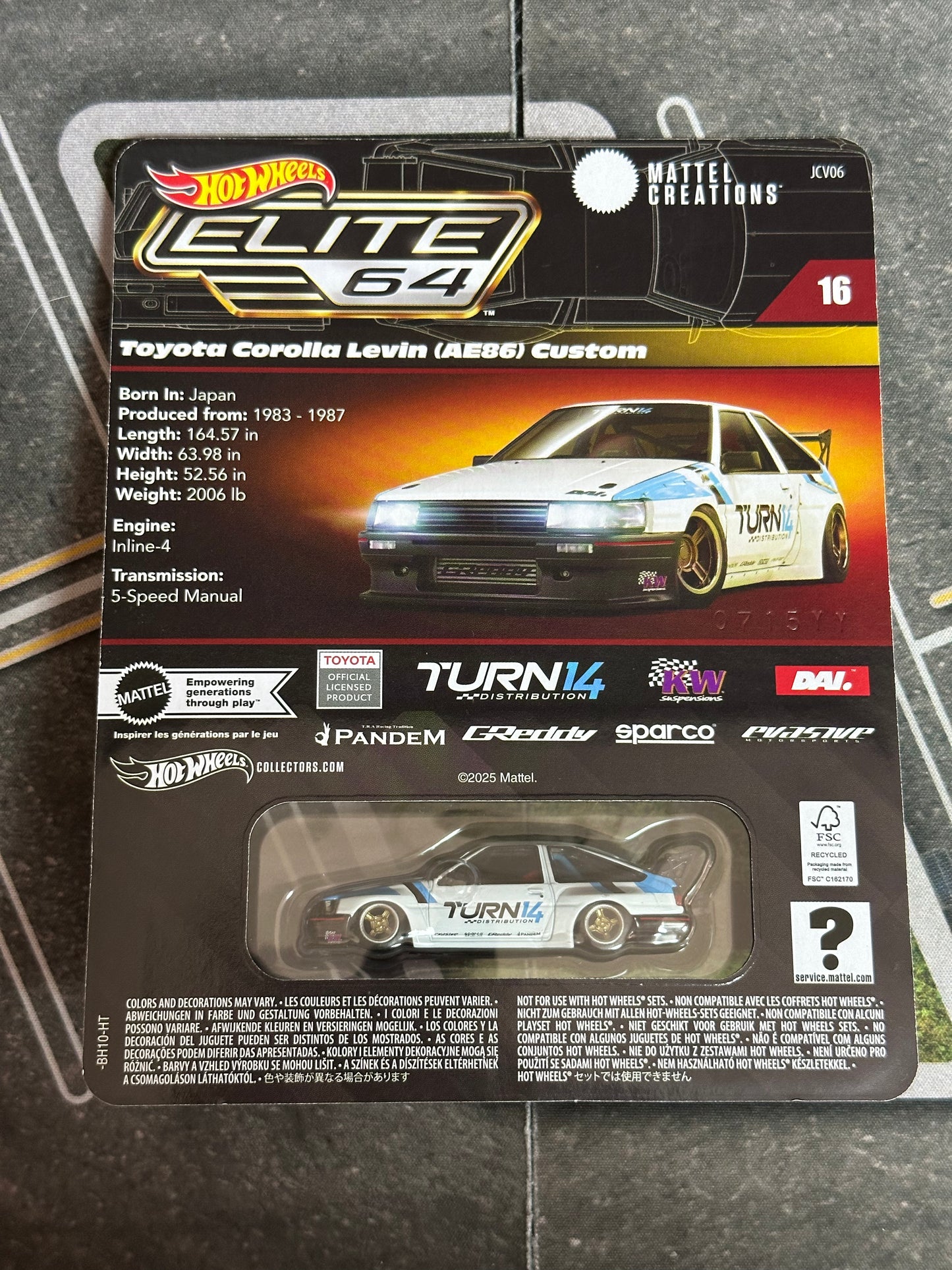 Toyota Corolla Levin (AE86) Custom Elite 64