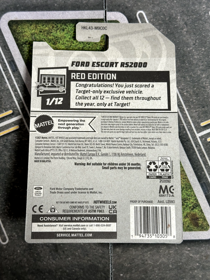 Ford Escort RS2000 Red Edition