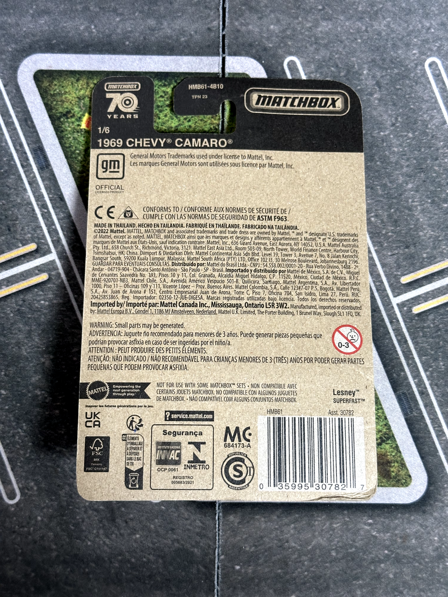 1969 Chevy Camaro Matchbox Red Edition